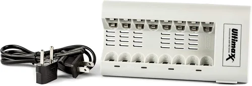 Vista 5 de Ultimaxx 8 AA 3150mAh Ni-MH/Ni-CD Rechargeable Batteries + Rapid Battery Charger
