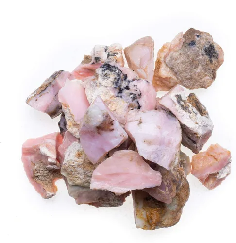 Vista 2 de Muñecas de excavación: Piedras de ópalo rosa natural de 1 lb de Perú