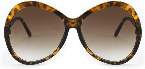Vista 2 de Gafas de sol redondas retro de gran tamaño para mujer, grandes y vintage, de moda, sombras de conducción, viajes, 70