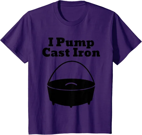 Vista 58 de I Pump - Camiseta de hierro fundido para cocinar al horno holandés