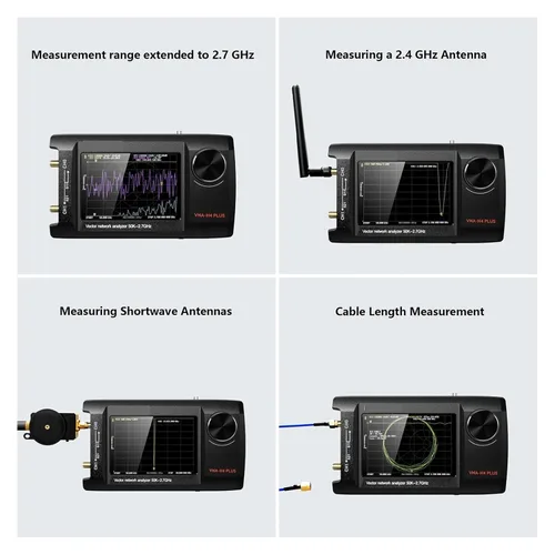 Vista 6 de Spectrum Analyzer, 50KHz to 2.7GHz NanoVNA-H4 Plus VNA-H4 Vector Network Analyzer Antenna