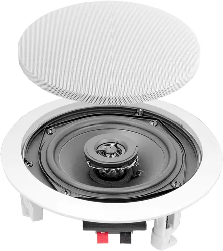 Vista 3 de OSD Audio ACE500 bocinas para techo, de 5.25 pulgadas, 75 W, la rejilla se pude pintar, de color blanco, 1 par ICE520 Regular