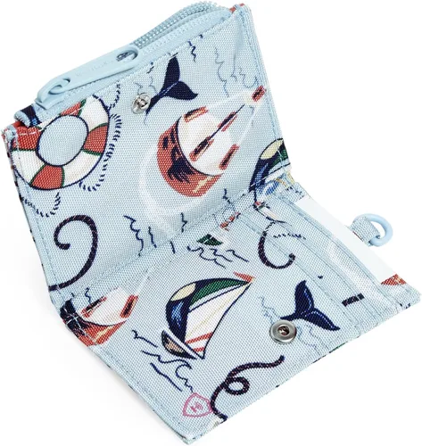 Vista 2 de Estuche para tarjetas con cordón reactivo reciclado Lighten Up para mujer con protección RFID