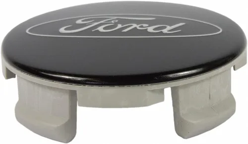 Vista 2 de 2015-2023 Ford Mustang Shelby GT350 Tapa central del cubo de rueda negra OEM FR3Z-1003-A (1)