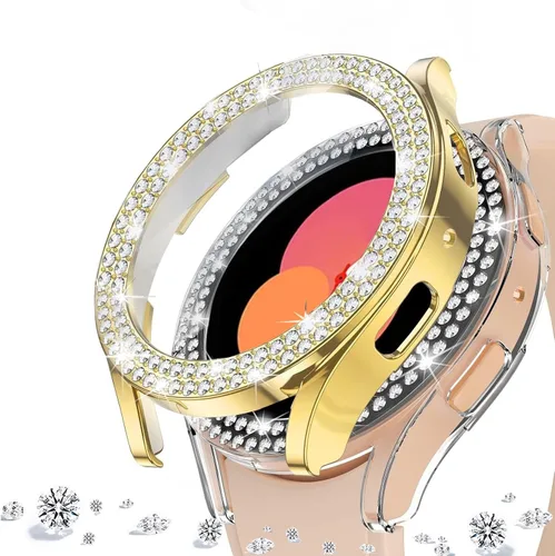 Vista 19 de DEALELE Paquete de 1 + 3 fundas compatibles con Samsung Galaxy Watch 7 Ultra (1.772 pulgadas), funda protectora de policarbonato transparente