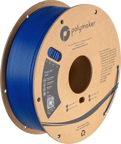 Vista 27 de Polymaker Filamento ASA de 0.07 in, negro, 2.2 lbs, resistente a los rayos 4.370 – 0.07 in negro (código hexagonal: #17161a)