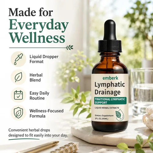 Vista 4 de Gotas de Drenaje Linfático, Mezcla Herbal de 2000mg con Saúco, Equinácea y Diente de León, – Apoya el Drenaje Linfático, Sistema Inmunológico