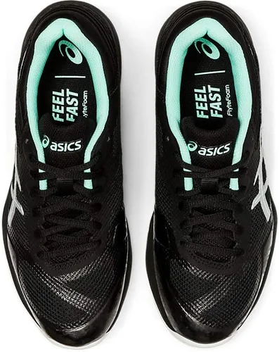 Vista 6 de ASICS Zapatos de voleibol Netburner Ballistic FlyteFoam para mujer, Blanco