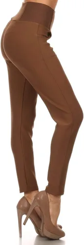 Vista 3 de LA12ST - Pantalones rectos para mujer con cremallera sólida