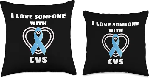 Vista 3 de CVS Awareness Support Apparel Awareness I Love Someone with CVS, 16 x 16 pulgadas, multicolor