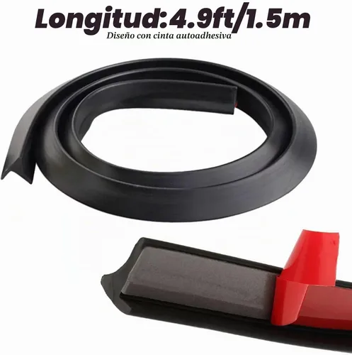 Vista 5 de TuTuYa Guardabarros para guardabarros, 4.9 pies/4.9 ft, extensión universal para guardabarros de rueda de automóvil, bengalas de moldura