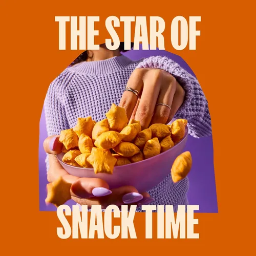 Vista 5 de MadeGood Cheddar Star Galletas Infladas, Bolsa de 4.26oz, Aperitivos Orgánicos