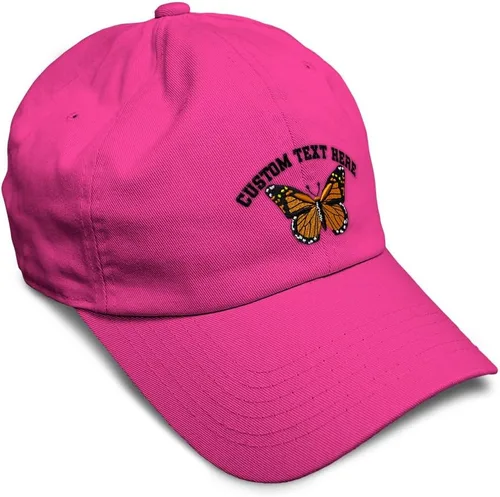 Vista 26 de Gorra de béisbol suave con diseño de mariposa monarca, con insectos, bordado de mariposa, de algodón, para hombres y mujeres