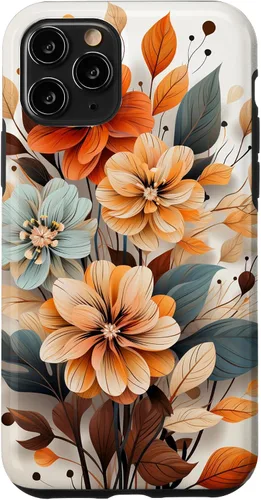 Vista 29 de Cute Fall Flower Sublimation Clipart Autumn Leaves Case for iPhone 17