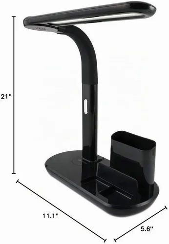 Vista 10 de OttLite Lámpara LED giratoria de banqueros con puerto de carga USB