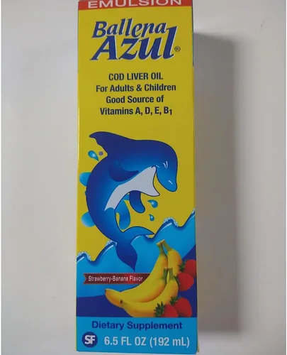Vista 8 de Ballena Azul Aceite de Hígado de Hígado de Bacalao para Adultos y Niños, Aceite de Hígado de Bacalao para Adultos y Niños, Fuente de Vitaminas A, D