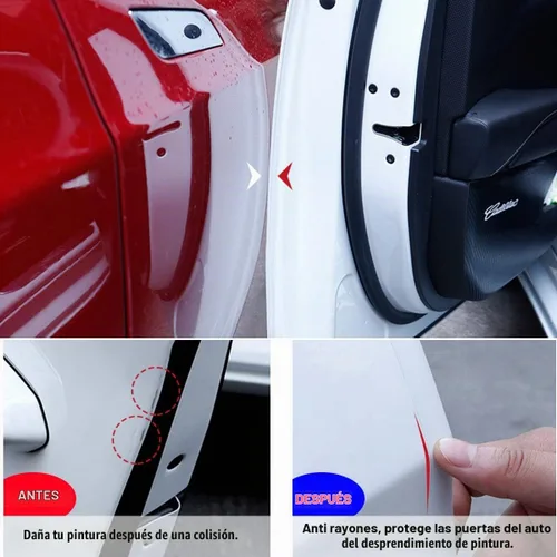 Vista 5 de ToLanbbt Protector Invisible para Borde de Puerta de Automóvil, Protectores de Umbral de Puerta Automotriz Anti-Rayones, Cinta Adhesiva Impermeable