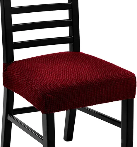 Vista 14 de Fundas para sillas de comedor, fundas lavables para sillas de comedor, fundas elásticas para sillas de comedor, fundas de asiento elásticas