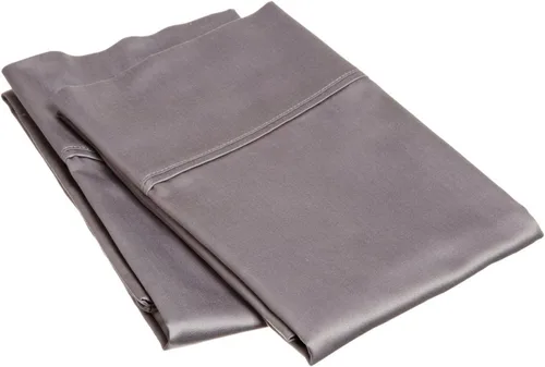 Vista 5 de Superior Juego de funda de almohada de algodón egipcio de 700 hilos, moderno satén sólido, naturalmente transpirable y refrescante, funda