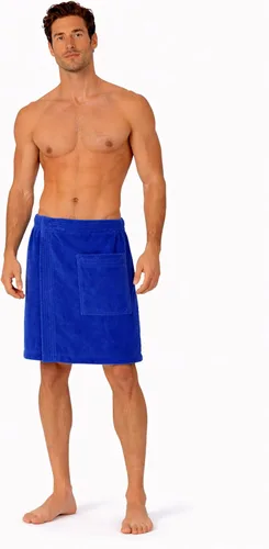 Vista 9 de Toalla ajustable de terciopelo de rizo de algodón turco para hombres (negro, talla única)