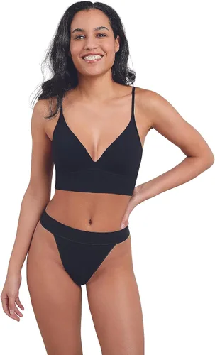 Vista 5 de Maidenform Tanga de pierna larga sin costuras para mujer, ropa interior invisible, paquete de 3