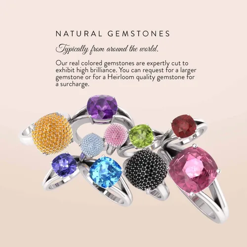 Vista 5 de Diamondere Anillo de boda con piedras preciosas de corte princesa natural y certificado en oro blanco de 14 quilates Anillo de nudo celta de 0.60
