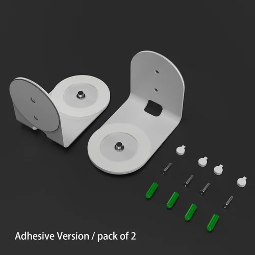 Vista 6 de Teccle Soporte de pared adhesivo para Eufy Indoor Cam E220 P24, sin taladrar sin herramientas, instalación sin daños