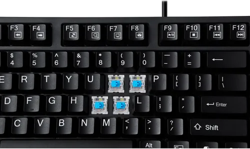Vista 2 de Adesso AKB-670UB Teclado mecánico con tecla de acceso rápido AI Copilot - Interruptor azul, compatible con varios sistemas operativos