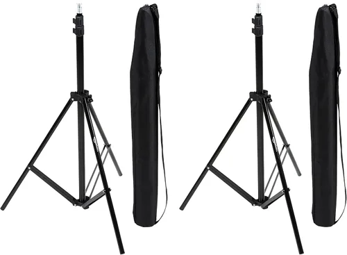 Vista 8 de Amazon Basics Soporte de trípode de fotografía de aluminio ligero con estuche - 2.8 - 6.7 pies, negro