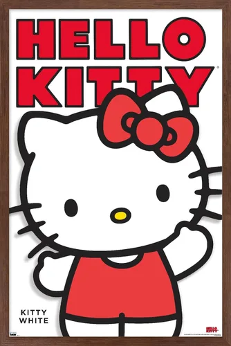 Vista 15 de Póster de pared de Hello Kitty and Friends: Hello - Kitty White Feature Series, 22.4 pulgadas de largo x 14.7 pulgadas de ancho, versión enmarcada
