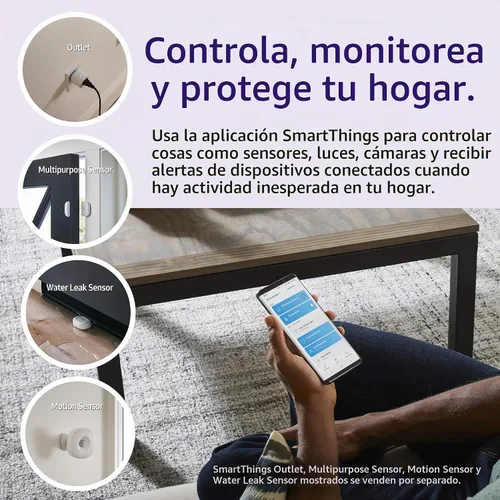 Vista 5 de SmartThings Hub de 3ra Generación [GP-U999SJVLGDA] Hub de Automatización del Hogar Inteligente Monitoreo del Hogar Dispositivos Inteligentes