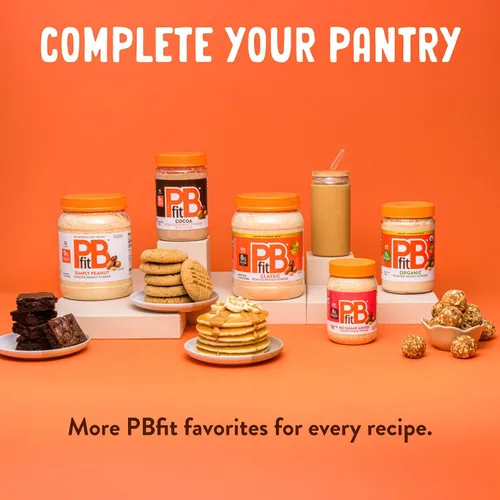 Vista 8 de PBfit Mantequilla de maní clásica en polvo de 15 onzas, mantequilla de maní en polvo para untar de cacahuetes tostados reales, 8g de proteína 8% DV
