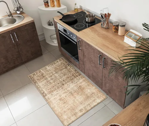 Vista 79 de Keen Home Design - Tapete lavable a máquina con respaldo antideslizante, para entrada, cocina, baño, lavandería, vintage de pelo orto y duradero