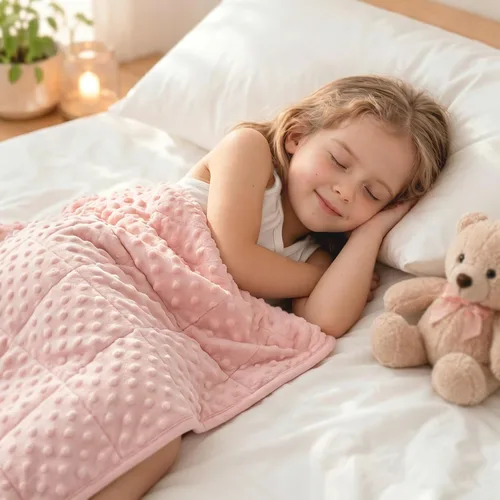 Vista 18 de Huloo Sleep Manta para niños, 20 x 30 pulgadas, 2 libras (azul marino)