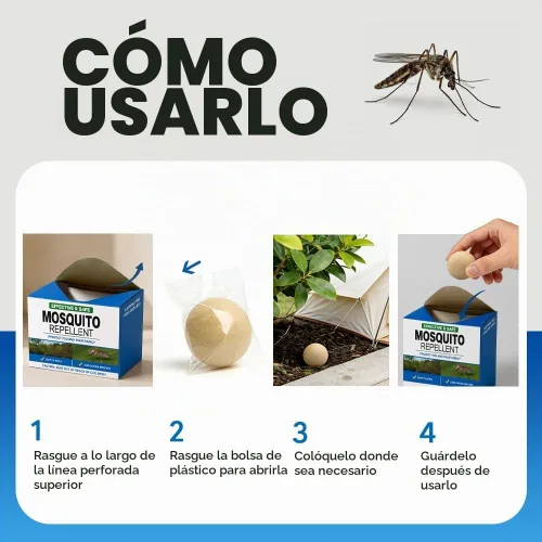 Vista 3 de Repelente de mosquitos para patio al aire libre, bolas repelentes