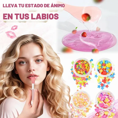 Vista 5 de Jcoos Kit de fabricación de brillo de labios, kit de brillos de labios para hacer tu propio lápiz labial, brillo de labios que cambia