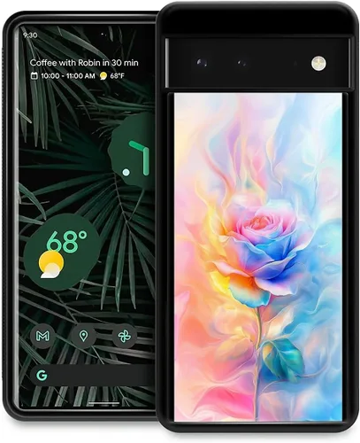 Vista 336 de Compatible con Google Pixel 4A 5G Mobile Case Creative Acrylic Back Panel Silicona Edge Case Slim Protección Especialmente para Google Pixel 4A 5G