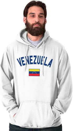 Vista 6 de Brisco Brands Venezuela Country Flag - Sudadera con capucha para mujer y hombre