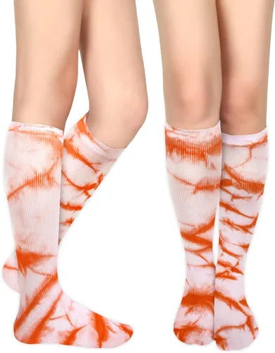 Vista 7 de Benefeet Sox Calcetines altos de poliéster para mujeres y niñas, calcetines largos de tubo unisex, suaves, acogedores, calcetines de pantorrilla