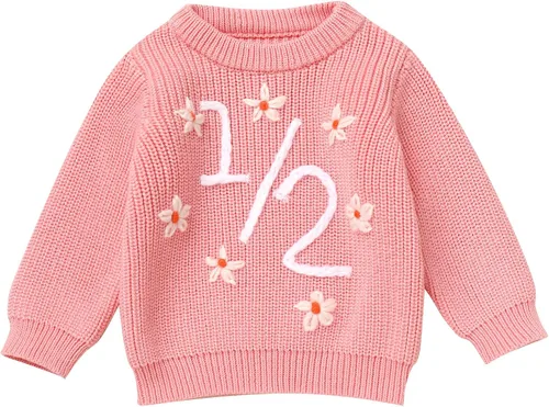 Vista 70 de Suéter de primer cumpleaños para bebés y niñas de un año de edad, sesión de fotos, otoño e invierno
