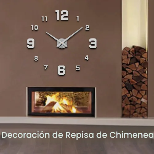 Vista 8 de Mintime Reloj de Pared Moderno sin Marco DIY Grande 3D Reloj de Pared Espejo con Números para Decoración de Hogar y Oficina