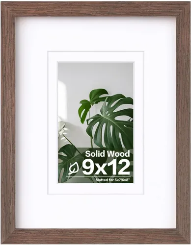Vista 137 de Egofine - Portarretratos de 4 x 6 pulgadas, de madera maciza con plexiglás, para fotos de 3.5 x 5 con paspartú o de 4 x 6 sin paspartú, para colocar