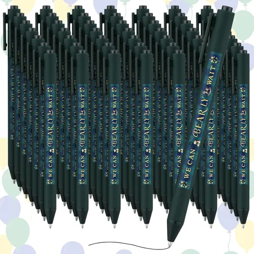 Vista 16 de Ireer 36 piezas de regalos de baby shower con bolígrafos "A Little Cutie" para invitados, juegos, regalos neutros para revelación de género, premios