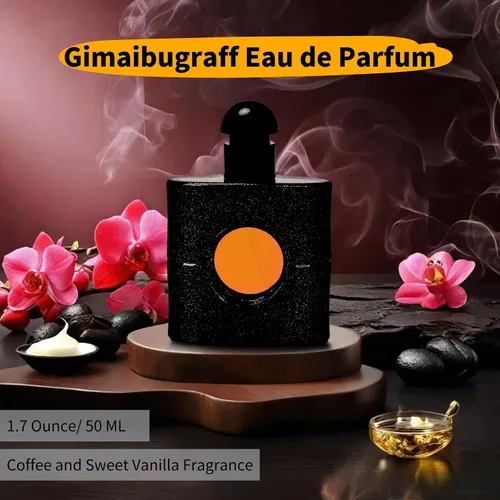Vista 2 de HeiYaYa - Perfume de 1.7 onzas/1.7 fl oz, perfume para mujeres con aromas de café y vainilla dulce, Eau de Parfum de larga duración, perfume