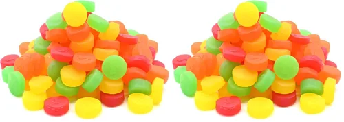 Vista 5 de Candy Retailer Surtido de frutas JuJu Candy Coins 1 Lb.