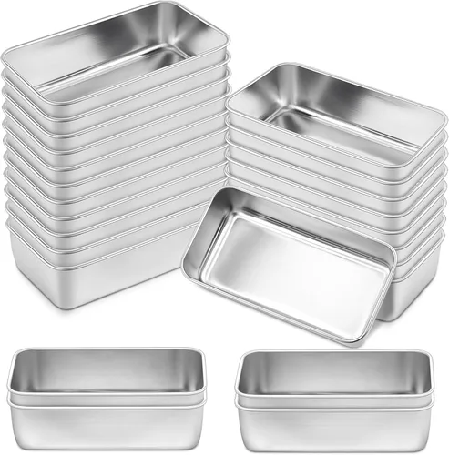 Vista 23 de Onader Molde para pan para hornear, sartén profunda de acero inoxidable de 9 x 5 pulgadas