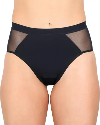 Vista 7 de saalt Ropa interior de corte francés de cintura alta para mujer, reutilizable, cómoda, absorbente, a prueba de fugas, delgada, para flujo menstrual