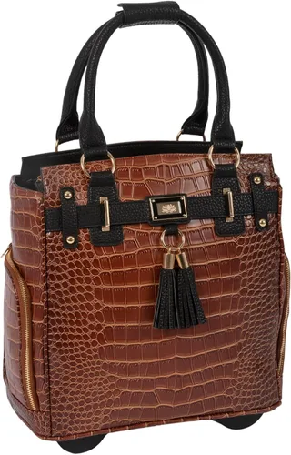 Vista 10 de JKM & Company Rolling Laptop Bag for Women Designer Wheeled Briefcase Fits 13-17" Laptops Office Travel Computer Case