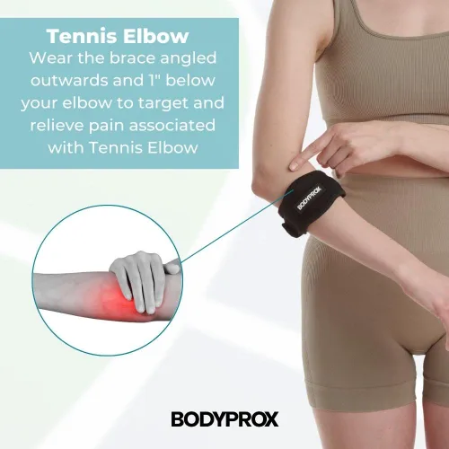 Vista 4 de Bodyprox Coderas para aliviar el dolor de codo de tenis y golfista