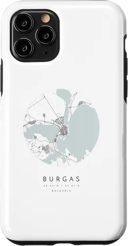 Vista 29 de Burgas Bulgaria Coordinates map - Carcasa para iPhone 16